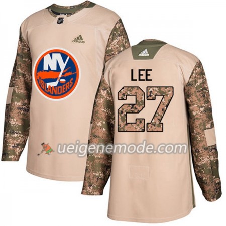Herren Eishockey New York Islanders Trikot Anders Lee 27 Adidas 2017-2018 Camo Veterans Day Practice Authentic